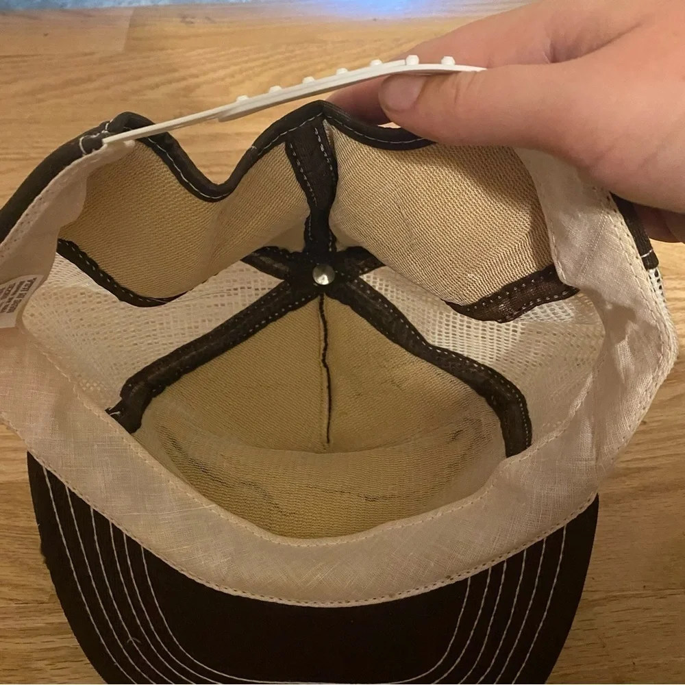 Vintage Kohler Engines Mesh Snap Back Trucker Hat 80s 90s Made in USA Brown